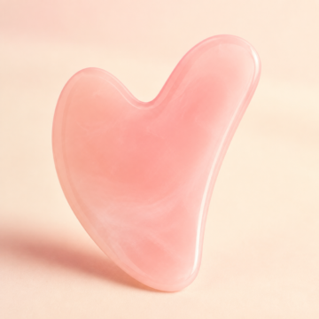 CJ Beauty rose quartz gua sha stone