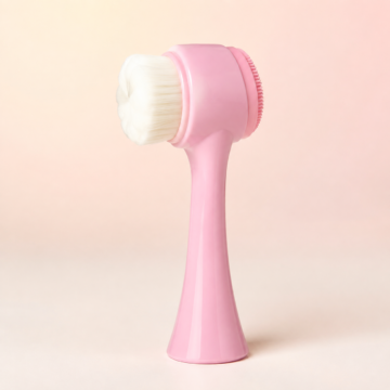 CJ Beauty pink facial cleansing brush